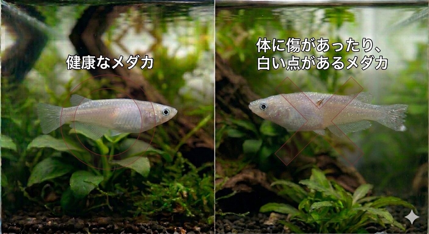 体の状態の比較
